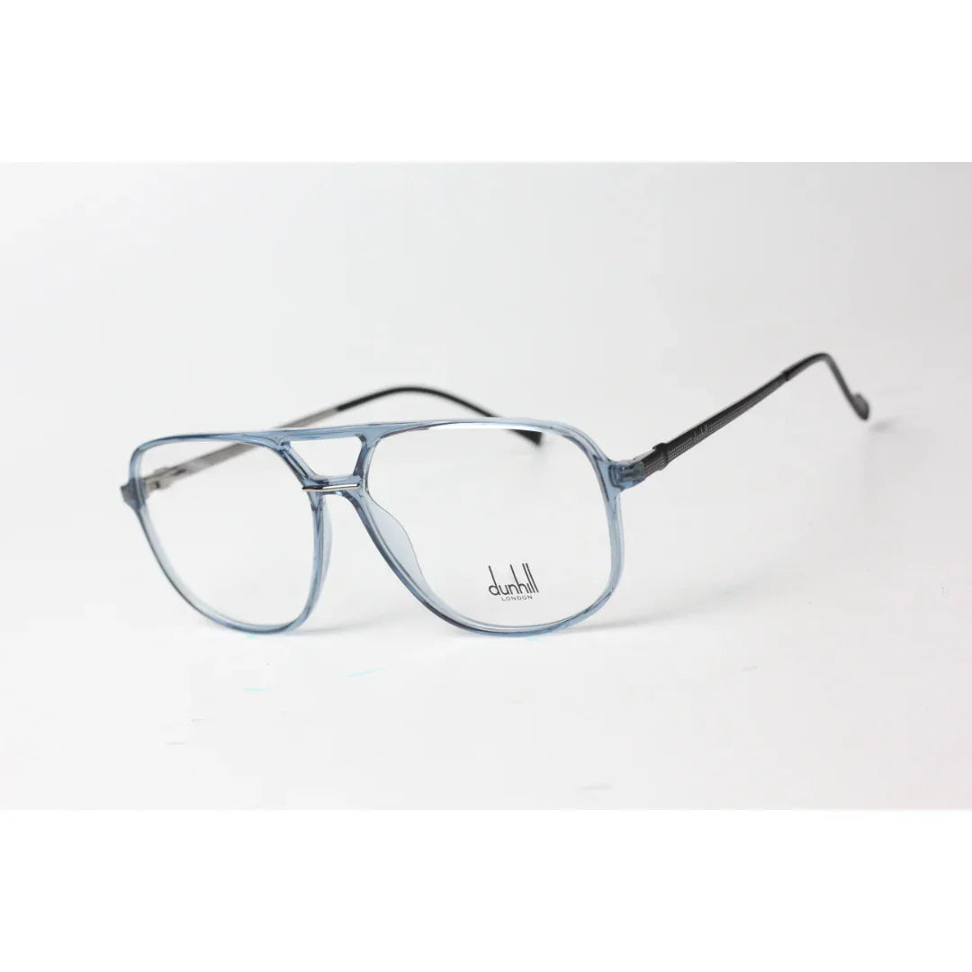 Dunhill - 0705 - Transparent Crystal Blue - Silver - TR - Aviator Round - Premium Optics - Eyewear