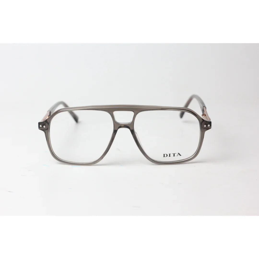 DITA - 0656 - Transparent Rocky Gray - Golden - Acetate - Aviator - Square - Premium Optics - Eyewear