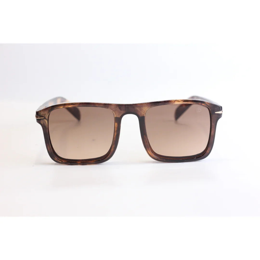 David Beckham - 2004 - Marble Brown - Gradient - Bold - Acetate - Rectangle - Sunglasses - Eyewear