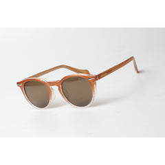 Moscot - MILTZEN - Brown - White - Polarized - Acetate - Round - Premium Sunglasses - Eyewear