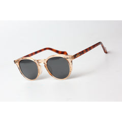 Moscot - MILTZEN - Crystal Brown - Polarized - Black - Acetate - Round - Premium Sunglasses - Eyewear