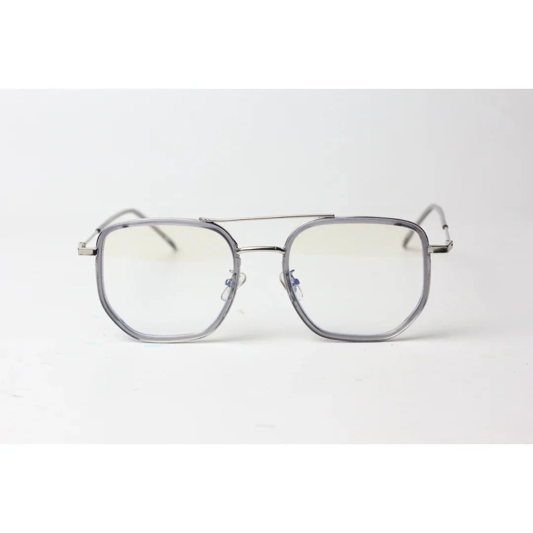 Iron Man 2.0 - 9010 - Dior - Transparent - Grey - Silver - Metal - Flight - Blue Cut - Square - Eyewear