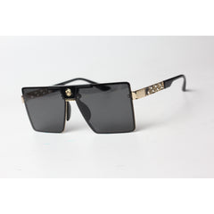 Versace -  521 - Golden - Black - Metal - Square - Sunglasses - Eyewear