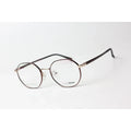Boxidun - 1519 - Metal - Brown - Golden - Retro - Hexagon - Round - Optics - Eye Wear
