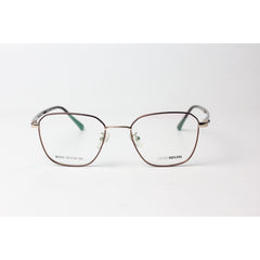 Boxidun - 1518 - Metal - Brown - Golden - Retro - Square - Optics - Eye Wear