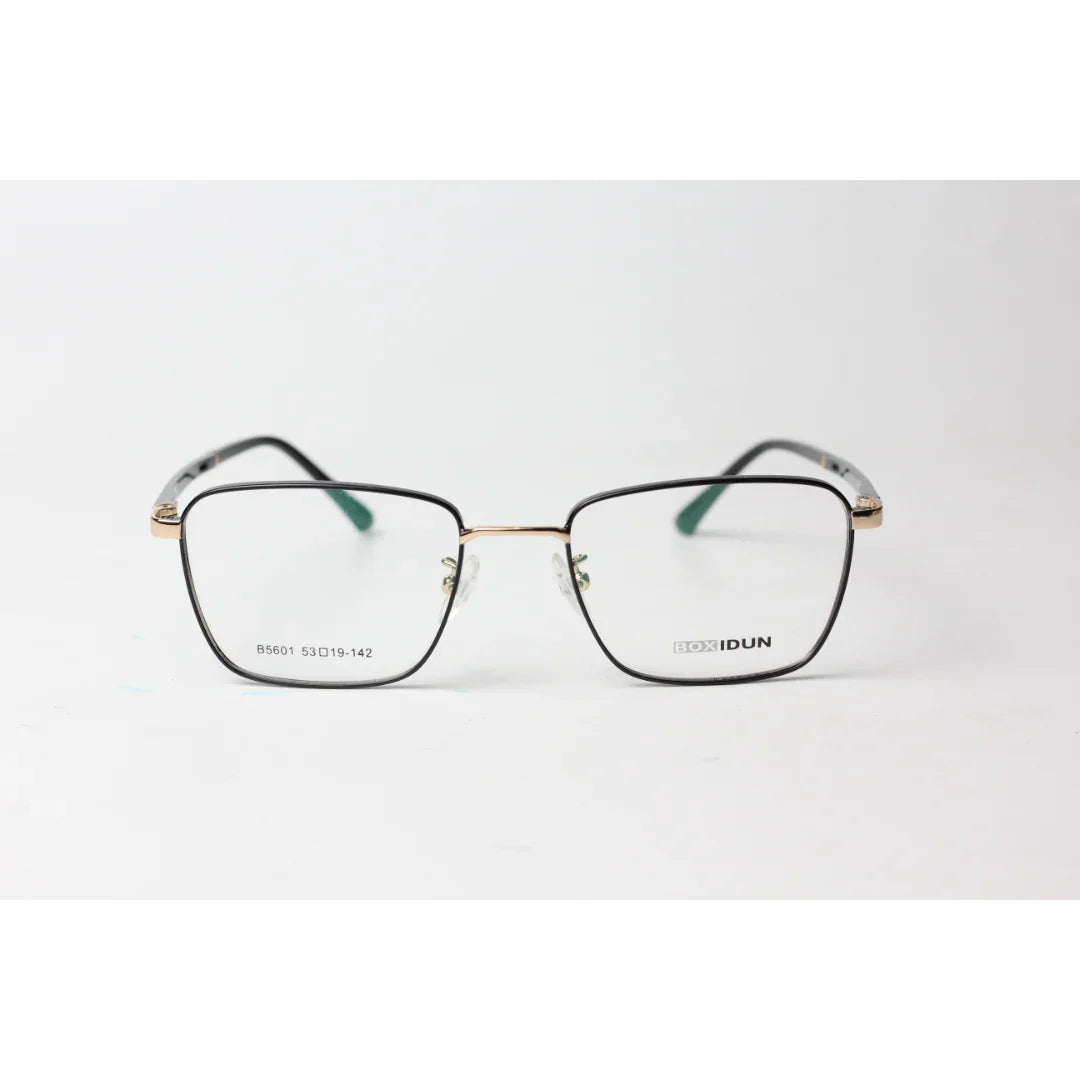Boxidun -1516 - Metal - Black - Golden - Retro - Rectangle - Optics - Eyewear