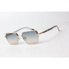 Gucci - 3495 - Golden - Greenish Blue Gradient - Metal - Vintage - Rectangle - Sunglasses - Eyewear