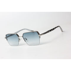 Gucci - 3495 - Silver - Blue Gradient - Metal - Vintage - Rectangle - Sunglasses - Eyewear