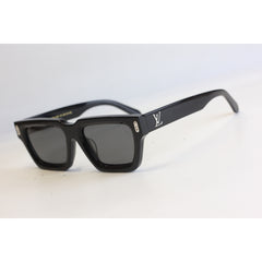 Louis Vuitton - Z2216U -  Black - Silver - Acetate - Square - Premium Sunglasses - Eyewear