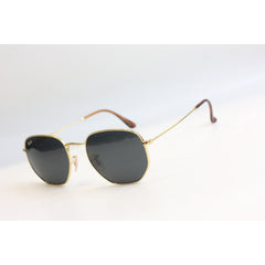 Ray Ban - RB 3548 - 54 MM - Golden Tortoise - Black - Metal - Hexagon Round - Sunglasses - Eyewear