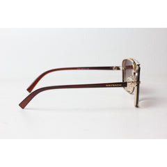 Maybach - 405 - Golden - Brown - Gradient  - Metal - Acetate - Square - Double Bridge - Sunglasses - Eyewear