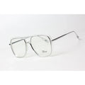 Dior - 650 - Oversize - Transparent - Silver - Metal - Round - Square - Optics - Eyewear