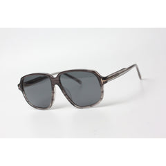Tom Ford - Anton TF1024 - Marble Gray - Black - Round - Premium Sunglasses - Eyewear