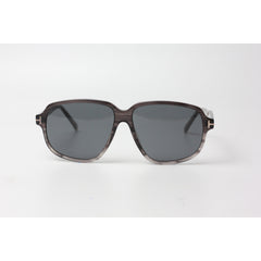 Tom Ford - Anton TF1024 - Marble Gray - Black - Round - Premium Sunglasses - Eyewear