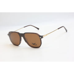 CAXMAN - C2030 - Golden - Brown - Attachments - TR - Aviator Round - Acetate - Premium Optics - Eyewear