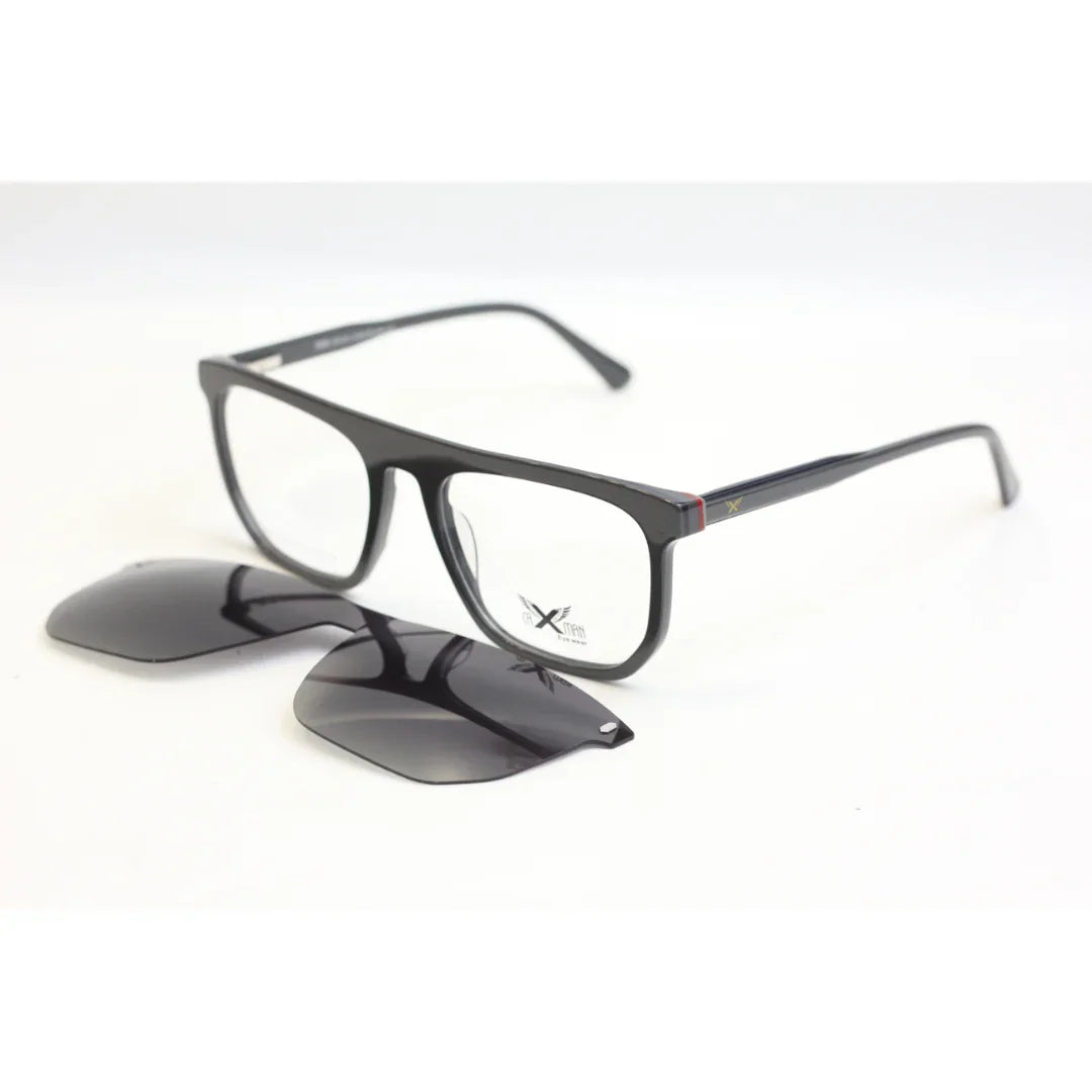 CAXMAN - K2031 - Ceramic Gray - Attachments - Acetate - Rectangle - Acetate - Premium Optics - Eyewear
