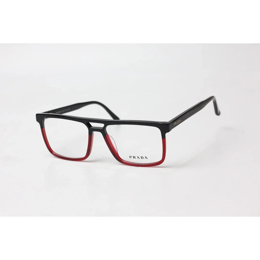 Prada - C2 - Black - Reddish Brown - Acetate  - Rectangle - Premium Optics - Eyewear