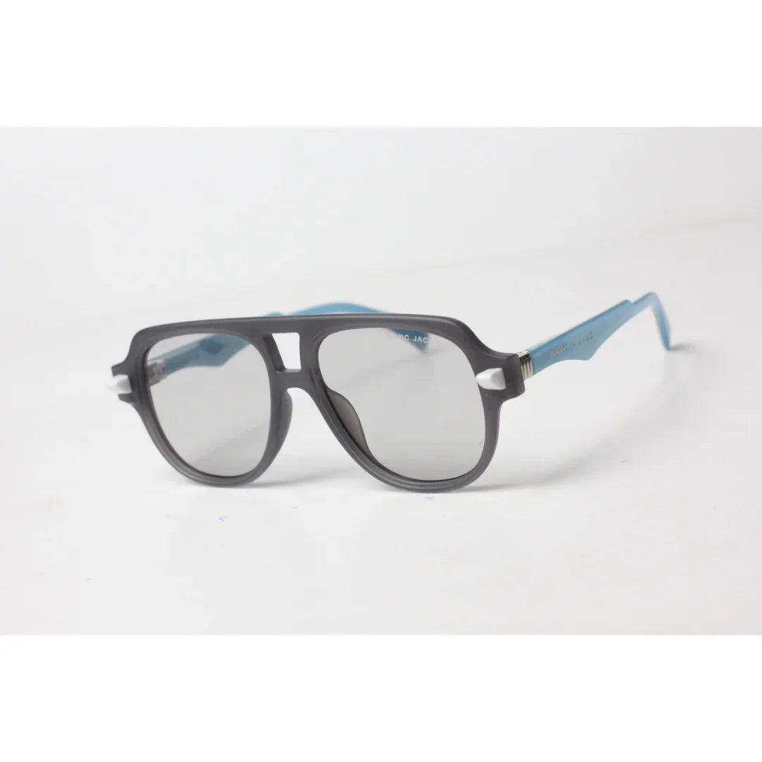 Marc Jacobs - 9560 - Matt Gray - Blue - Black Tint - Acetate - Aviator - Sunglasses - Eyewear