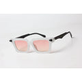 Marc Jacobs - 9565 - White - Matt Brown - Wine Red - Acetate - Rectangle - Sunglasses - Eyewear