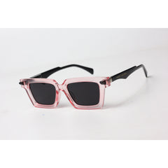 Marc Jacobs - 9565 - Transparent Pink - Black - Acetate - Rectangle - Sunglasses - Eyewear