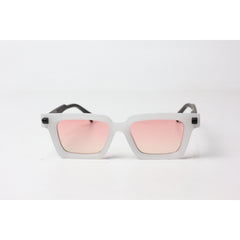 Marc Jacobs - 9565 - White - Matt Brown - Wine Red - Acetate - Rectangle - Sunglasses - Eyewear