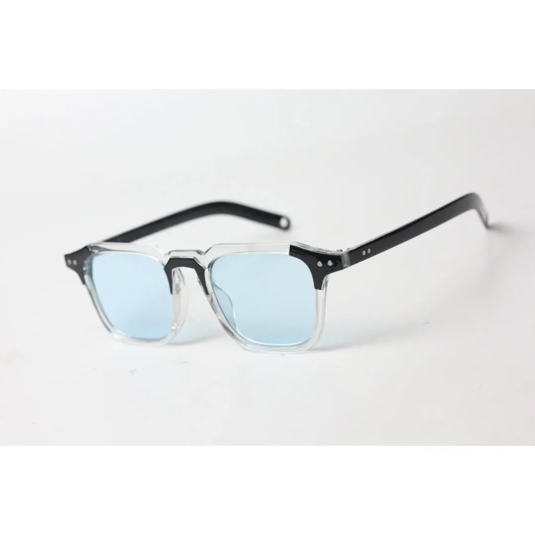 Prada - Jarvis - 8585 - Blue - Transparent - Acetate - Hexagon - Square - Sunglasses - Eyewear