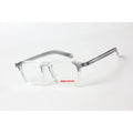 Prada - Jarvis - 8585 - Gray - Transparent - Acetate - Hexagon - Square - Optics - Eyewear
