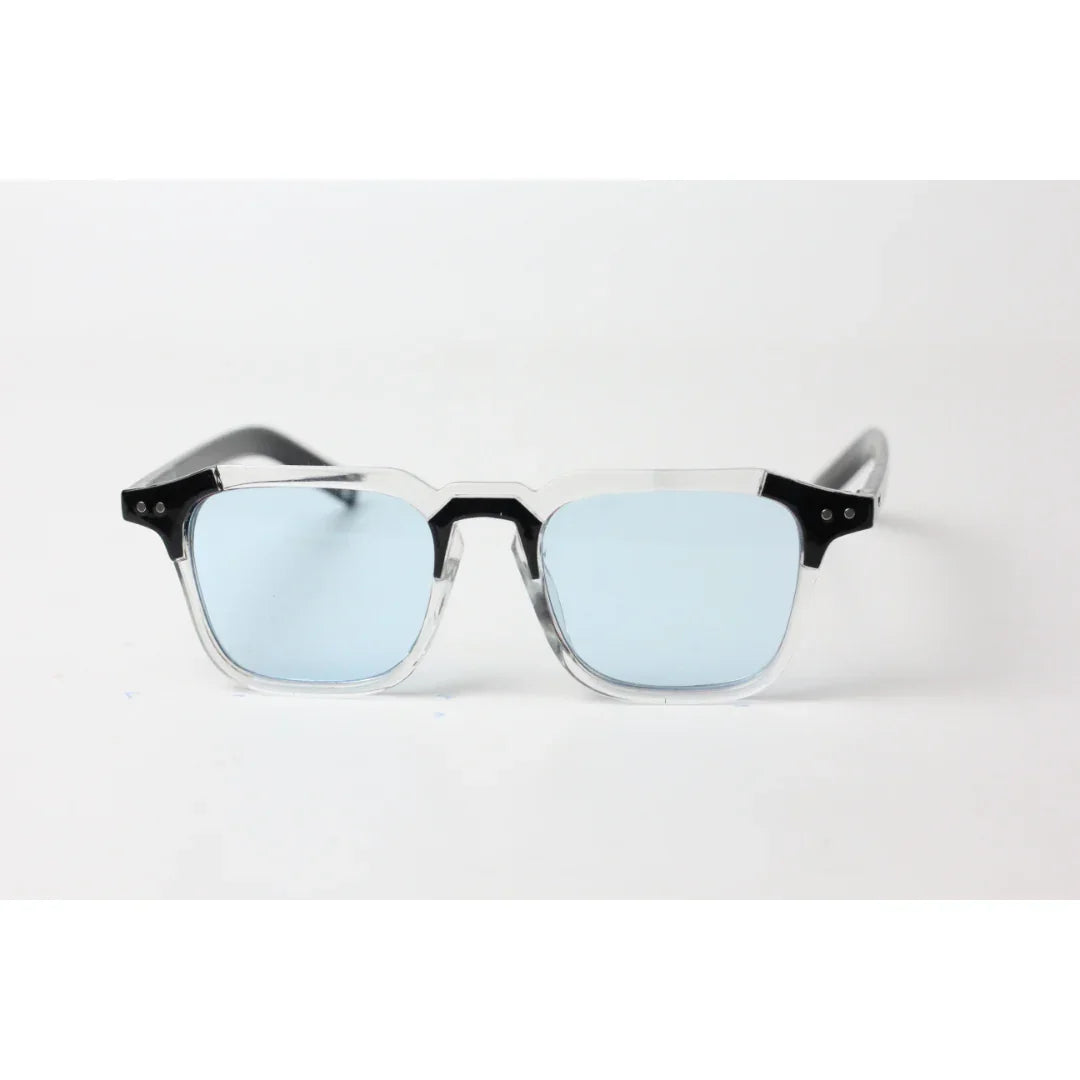 Prada - Jarvis - 8585 - Blue - Transparent - Acetate - Hexagon - Square - Sunglasses - Eyewear