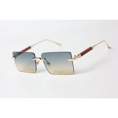Cartier - R11 - Tropical Gradient - Golden - Rimless - Metal - Rectangle - Sunglasses - Eyewear