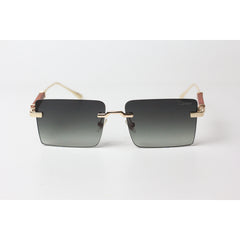 Cartier - R11 - Green Gradient - Golden - Rimless - Metal - Rectangle - Sunglasses - Eyewear