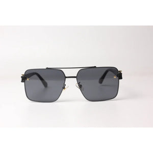 Louis Vuitton  – 5550 – Black - Metal - Acetate  - Square - Sunglasses - Eyewear