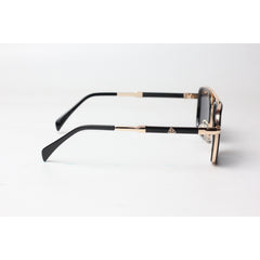Maybach - 9050 - Golden - Black - Metal - Acetate - Square - Sunglasses - Eyewear
