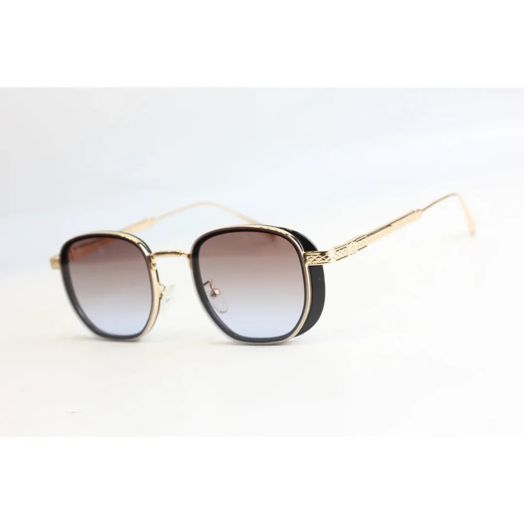 Maybach - M900 - Brown Gradient - Golden - Metal - Acetate  - Round - Sunglasses - Eyewear