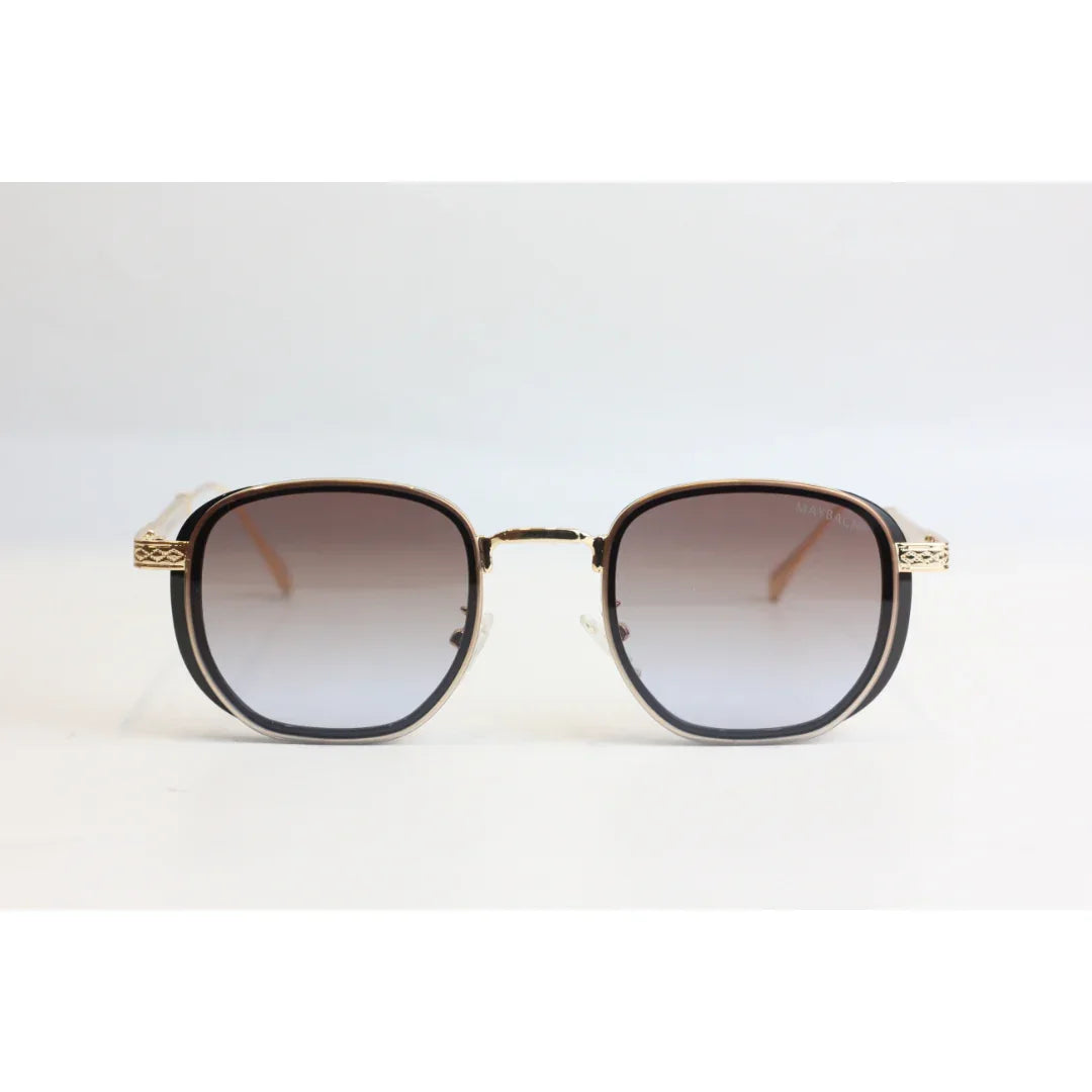 Maybach - M900 - Brown Gradient - Golden - Metal - Acetate  - Round - Sunglasses - Eyewear