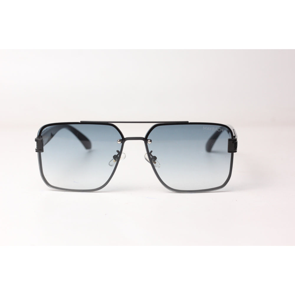 Maybach  – 8881 - Black - Blue Gradient  - Metal - Square - Sunglasses - Eyewear