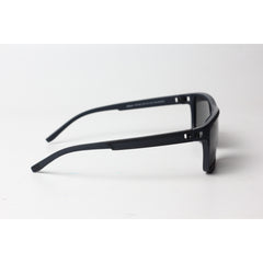 OGA - 468 - Matt Black - Polarized - Light Weight - Curved - Acetate - Rectangle - Sunglasses - Eyewear