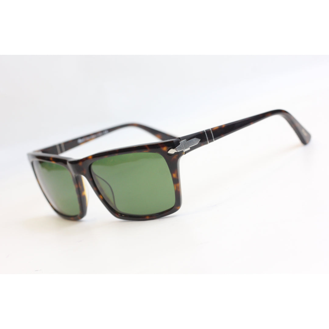 Persol - PO 3048S - Tortoise Brown - Silver - Acetate - Rectangle - Premium Sunglasses - Eyewear