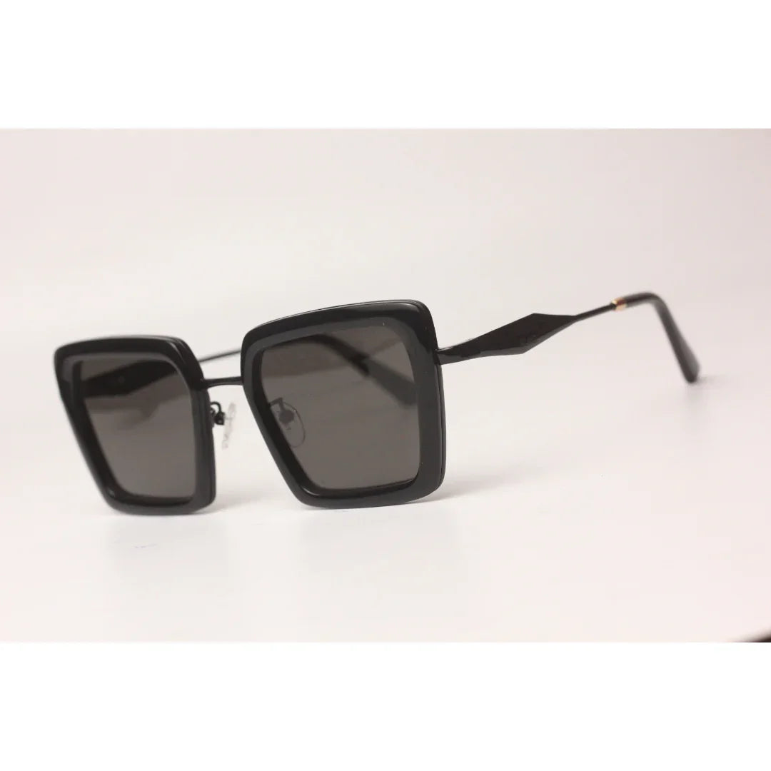 Prada - PR 55ZS - Black - Acetate - Metal - Square - Premium Sunglasses - Eyewear