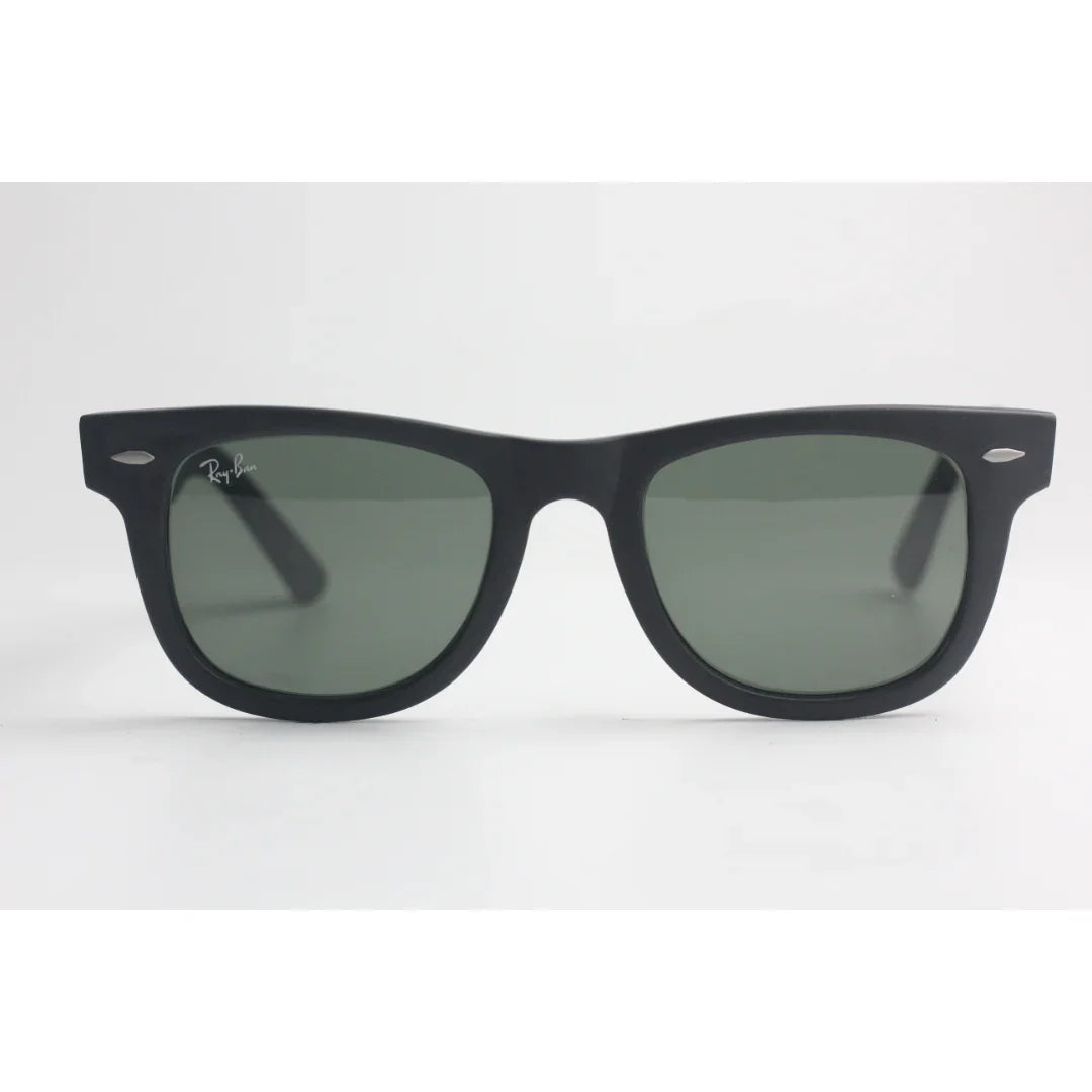 Ray Ban - Taper - 2140 - Black - Green - Matt Finish -  Acetate - Wayfarer - Square - Premium Sunglasses - Eyewear