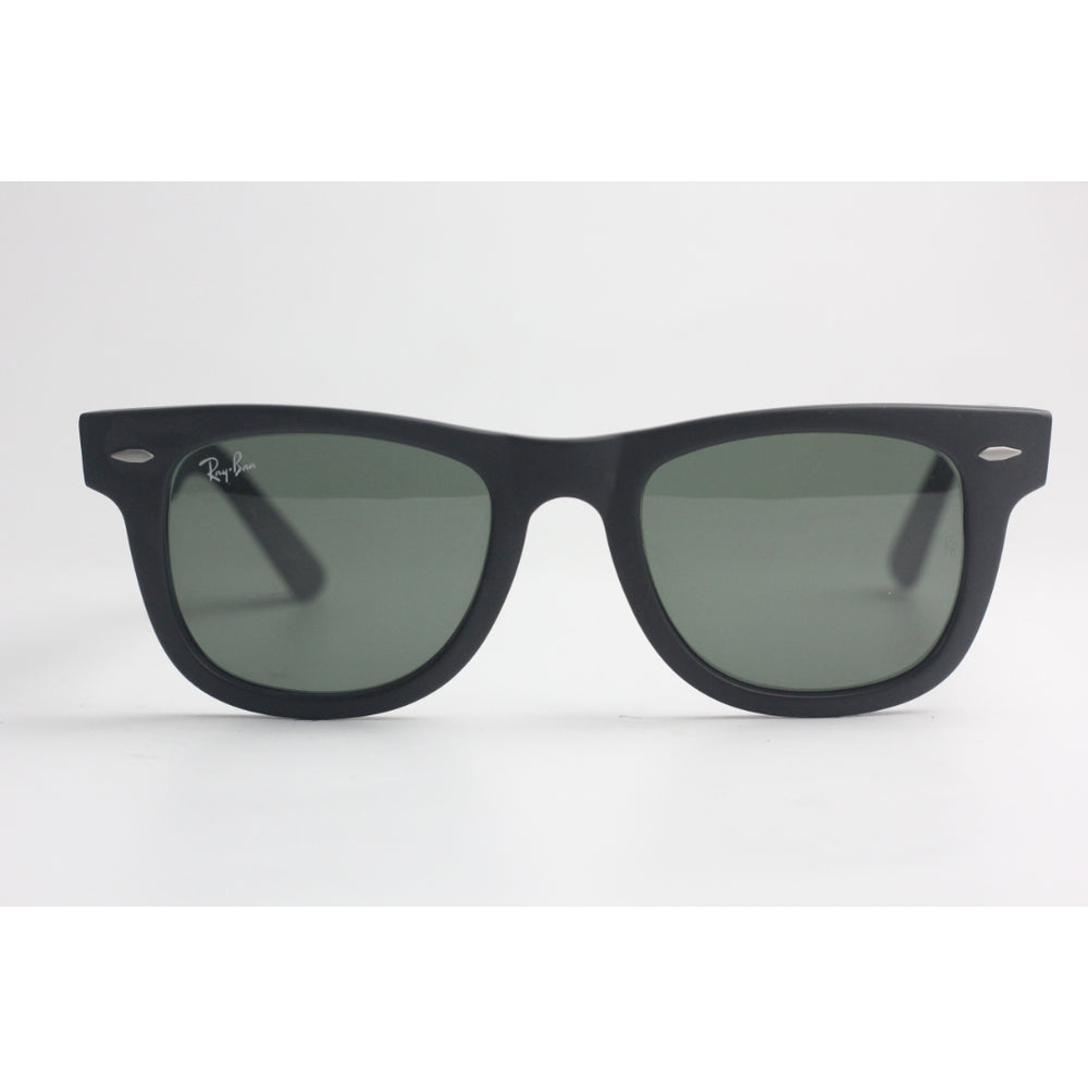 Ray Ban - Taper - 2140 - Black - Green - Matt Finish -  Acetate - Wayfarer - Square - Premium Sunglasses - Eyewear