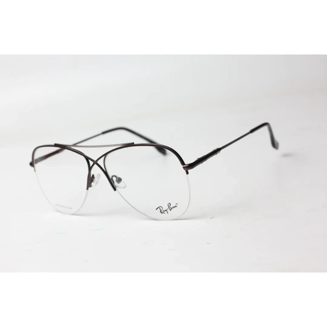 Ray Ban - Cross - 6490 - Gunmetal - Brown - Metal - Aviator - Optics - Eyewear