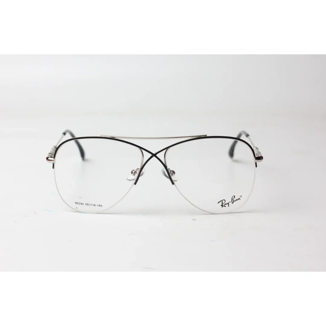 Ray Ban - Cross - 6490 - Silver - Black - Metal - Aviator - Optics - Eyewear
