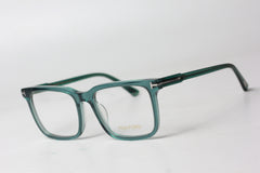 Tom Ford - TF10 - Transparent Green - Acetate - Square - Premium Optics - Eyewear