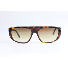 TOM FORD - EDWARD - FT 1002 - سلحفاة - بني متدرج - أسيتات - مستطيل - نظارات شمسية فاخرة - نظارات طبية 