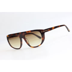 TOM FORD - EDWARD - FT 1002 - سلحفاة - بني متدرج - أسيتات - مستطيل - نظارات شمسية فاخرة - نظارات طبية 