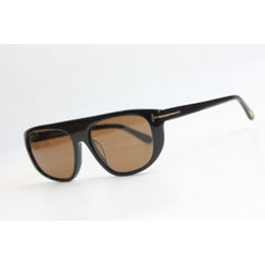 TOM FORD - EDWARD - FT 1002 - Black - Brown - Acetate - Rectangle -  Premium Sunglasses - Eyewear