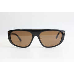 TOM FORD - EDWARD - FT 1002 - Black - Brown - Acetate - Rectangle -  Premium Sunglasses - Eyewear