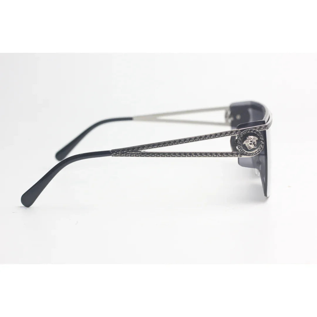 Versace  – 8989  – Black Golden - Metal - Acetate  - Square - Sunglasses - Eyewear