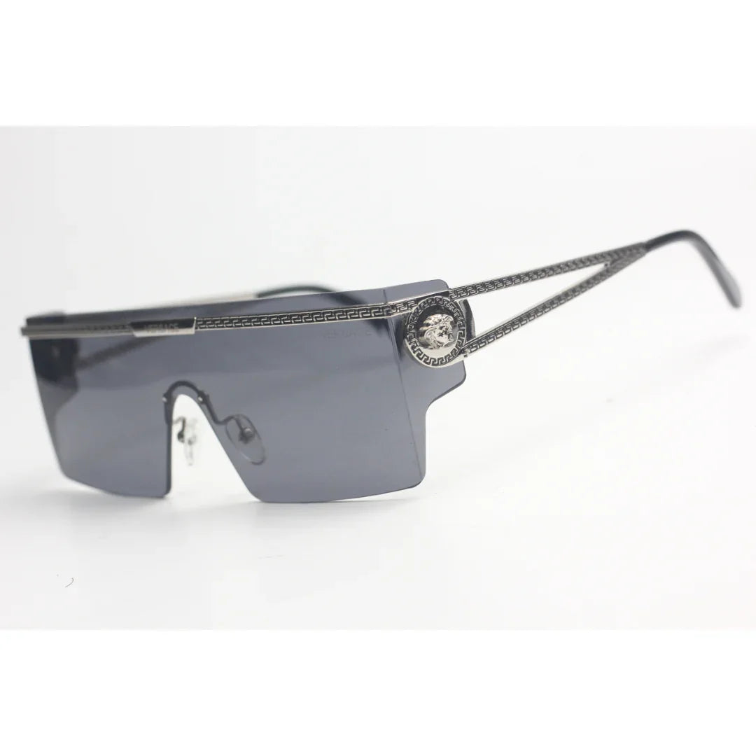 Versace  – 8989  – Black Golden - Metal - Acetate  - Square - Sunglasses - Eyewear