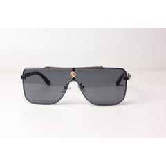 Versace  – 5552 – Black Golden - Metal - Acetate  - Square - Sunglasses - Eyewear